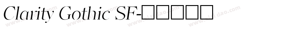 Clarity Gothic SF字体转换